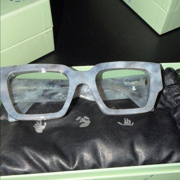 Off-White Marble Gray Sunglasses